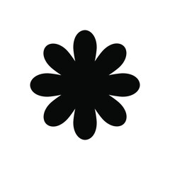 Flower vector png icon isolated on white background