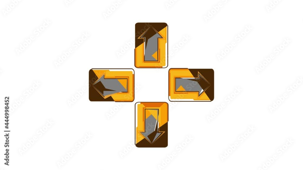 Poster game buttons icon animation cartoon best object isolated on white background