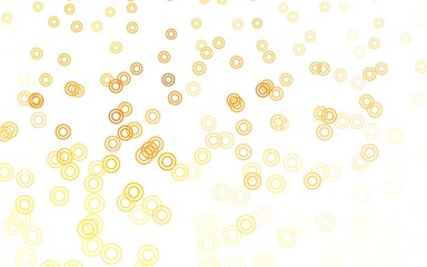 Light Orange vector background with spots.