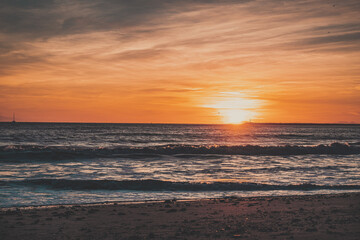 Sunset over Beach