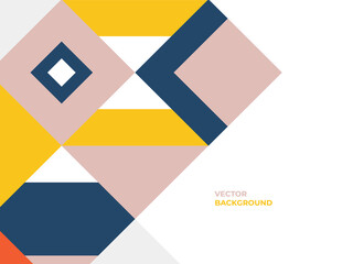 Abstract memphis background vector. Modern minimal style wallpaper with colorful geometric shapes, Memphis concept, abstract line art. Vector background for cover, banner, poster, web and packaging