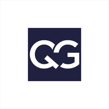 creative simple design logo initial qg