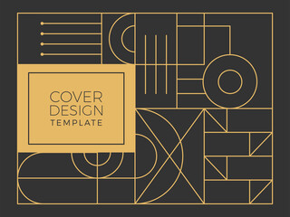 Seamless art deco geometric gold and black pattern. Gold and Luxury Invitation card design vector. Abstract geometry frame and Art deco pattern background. Use for wedding invitation, cover, VIP card