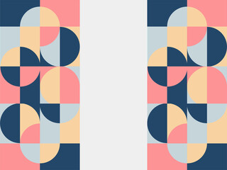 Fototapeta na wymiar Modern abstract covers set, minimal covers design. Colorful geometric background, vector illustration. Flat mosaic geometric background