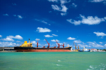 Ship in the port of Cabedelo, near Joao Pessoa, Paraiba, Brazil on February 8, 2009.