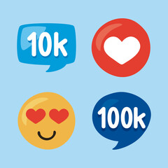 four followers icons