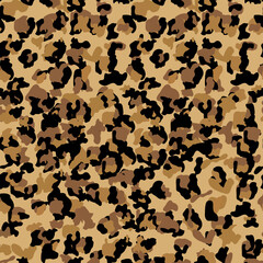 Leopard seamless pattern design illustration background