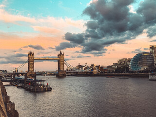 Tower Bridge London, England, panorama
