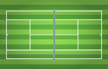 Tennis courts, , grass field court , Vector Illustration EPS 10