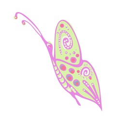 butterfly vector icon symbol design floral design stationery, mug, t-shirt, phone case trendy style