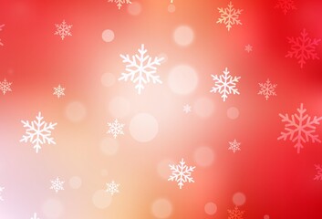 Light Red, Yellow vector texture in birthday style.