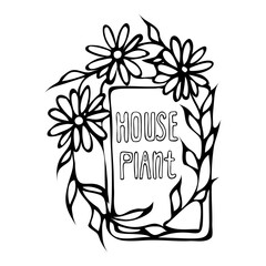 floral frame, background for cards and congratulations, flowers in bright colors