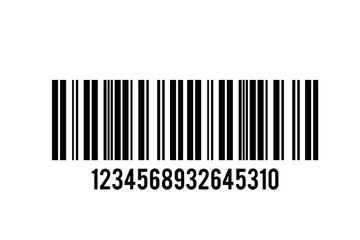 Realistic barcode icon. Barcode vector illustration.