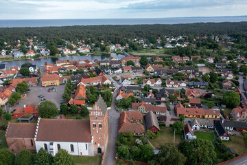 	
Aerial view of &Aring;hus, Sk&aring;ne