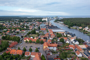 	
Aerial view of &Aring;hus, Sk&aring;ne
