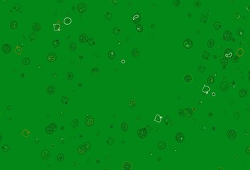 Light Green, Yellow vector pattern with fresh ingredients.