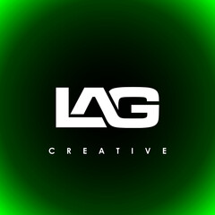 LAG Letter Initial Logo Design Template Vector Illustration