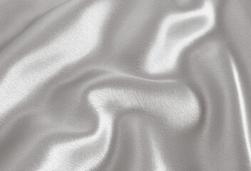 Draped white satin background