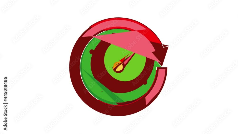 Poster automobile speedometer icon animation cartoon best object isolated on white background