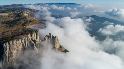 Mountain Biosphere Reserve at sunrise