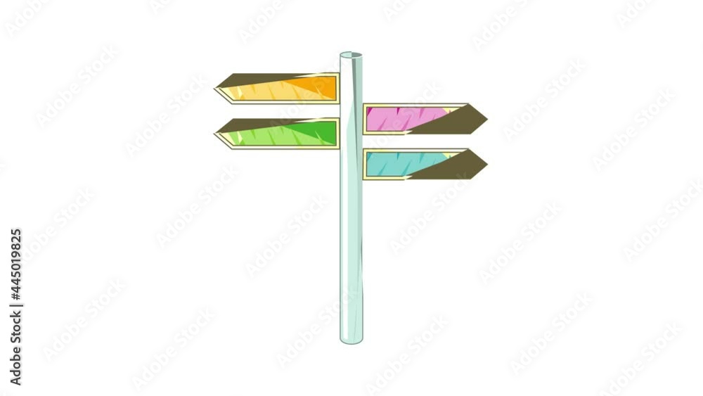 Poster park pointer icon animation cartoon best object isolated on white background