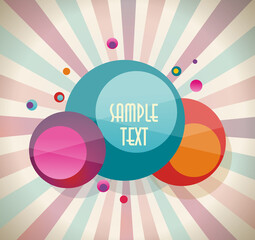 Obraz premium Vintage faded background. Retro stripes or beams.