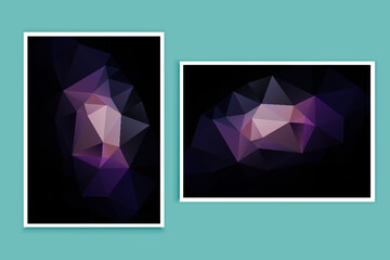 Fototapeta premium abstract textured polygonal background vector. Blurry triangle design. The pattern can be used for the background. 