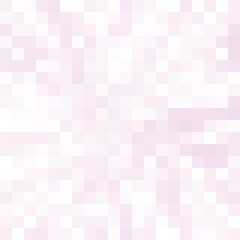 Abstract white and pink mosaic background. Vector background. White mosaic. Pixel art background.