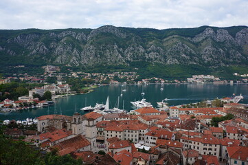 View of the Bay of Kotor from the top of the observation deck