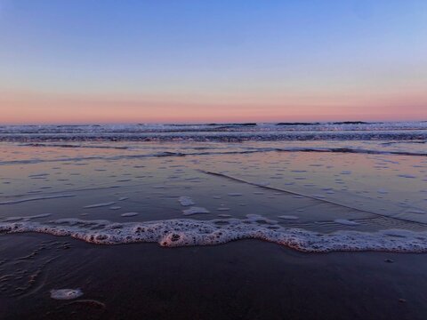 sunset on the beach
