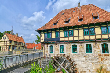 Fototapeta na wymiar Alte Wassermühle in Burgsteinfurt