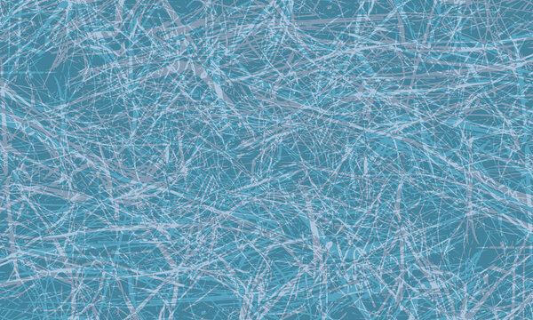Cracks. Texture of ice, glass. The color is blue. Web. Abstract rectangular background for big sales banner. Vector illustration. Basis, template, substrate for any decor, text, logo. Eps 10.