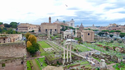 Fototapeta na wymiar Italy, Rome, Imperial Forum
