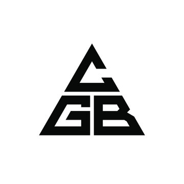 CGB triangle letter logo design with triangle shape. CGB triangle logo design monogram. CGB triangle vector logo template with red color. CGB triangular logo Simple, Elegant, and Luxurious Logo. CGB 