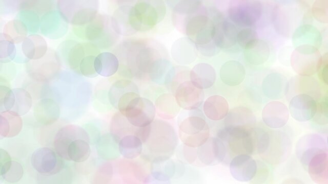 Colorful blurred bokeh motion isolated on white copy space background.