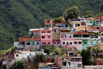 Fototapeta na wymiar Favela in Caracas Venezuela