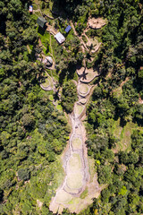 Ciudad Perdida en la Sierra Nevada de Santa Marta. Pueblo Kogui