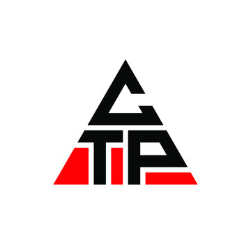 CTP triangle letter logo design with triangle shape. CTP triangle logo design monogram. CTP triangle vector logo template with red color. CTP triangular logo Simple, Elegant, and Luxurious Logo. CTP 