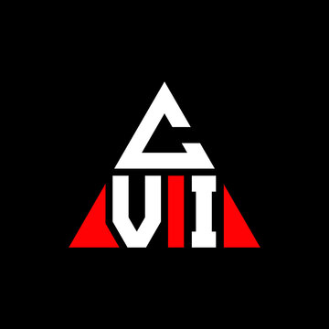CVI triangle letter logo design with triangle shape. CVI triangle logo design monogram. CVI triangle vector logo template with red color. CVI triangular logo Simple, Elegant, and Luxurious Logo. CVI 