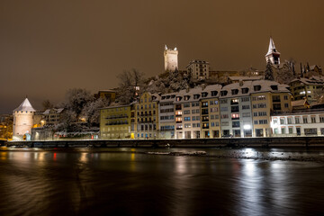 City wall at night - Lucerne, Switzerland