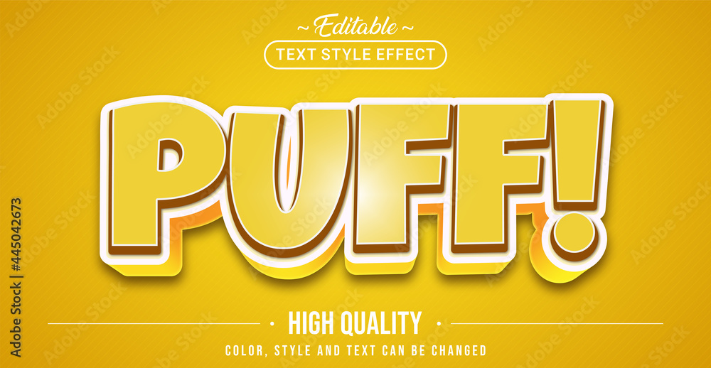 Poster Editable Text Style Effect with Fun Colorful Text Element.