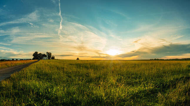 Ettinger Kirche St. Andreas, Oberbayern, Bayern, Deutschland