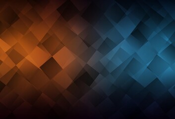 Obraz premium Dark Blue, Yellow vector backdrop with rhombus.