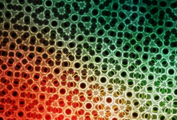 Light Green, Red vector texture with disks.