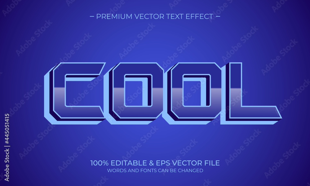 Poster editable text style effect. editable font style. vector illustration