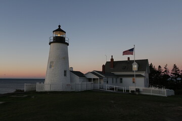 Fototapeta na wymiar Pemaquid Lighthouse, New Harbor, Maine