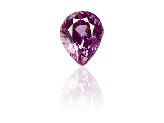 Fototapeta premium Amethyst Jewel isolated on white background
