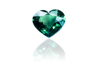 Fototapeta premium Emerald isolated on white background
