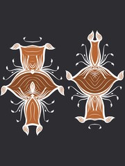 Geometric folklore ornament. Tribal ethnic texture. Seamless striped pattern in Aztec style. Figure tribal embroidery. Indian, Scandinavian, Mexican, folk pattern. Digital art illustration