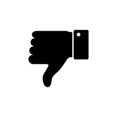 Dislike icon. Thumbs down sign and symbol. Hand dislike